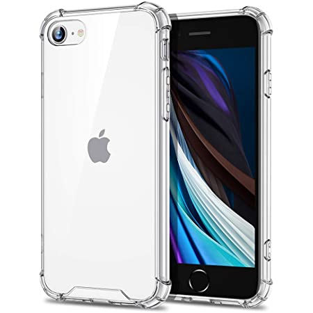 Highend berry iPhone SE2 ケース クリア 第2世代 iPhone8 iPhone7 耐衝撃 TPU ソフトケース スマホケース カメラレンズ保護 耐衝撃 透明 落下防止 ストラップホール付き