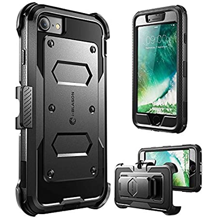 i-Blason アイブレゾン アーマーボックス デュアルレイヤー バンパーケース iPhone 7 Plus用 ArmorBox Daul Layer [Full body] [Heavy Duty Protection ] Shock Reduction / Bumper Case with built in Screen Protector for Apple iPhone 7 Plus 2016 Release (Black) ブラック［並行輸入］