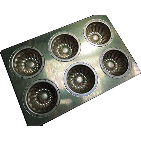 千代田金属 コンセプトサイズ(1/4) ミニクグロフ型天板 6取 通常シリコン加工