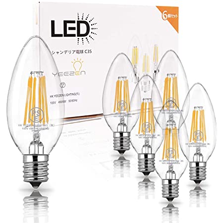 アイリスオーヤマ LED電球 フィラメント 口金直径17mm 40W形相当 電球色 全配光タイプ 調光器対応 クリア LDC4L-G-E17/D-FC