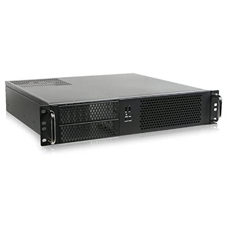 PLINKUSA RACKBUY 4U (フロントアクセス)(2×5.25+6×3.5 HD)(深さ14インチ(ATX/Micro-ATX/Mini ITX) ラックマウントシャーシ (電源なし、レールなし、システムおよびケースのみ) IPC-E420B