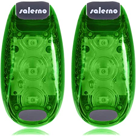 Salerno(サレルノ) LEDクリップライト 日本語説明書付き グリーン２個セット