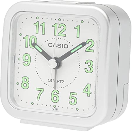 CASIO(カシオ) 目覚まし時計 ブラック 直径6.2cm アナログ ミニサイズ TQ-140S-1JF