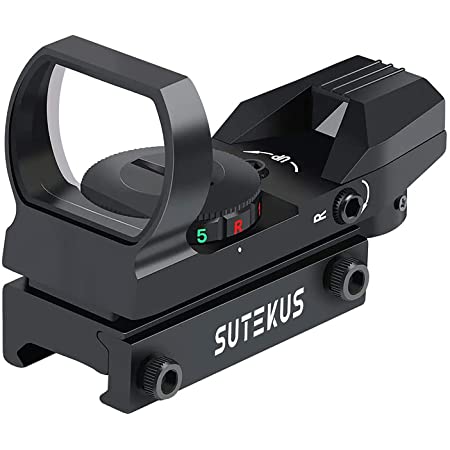 Sutekus 【1 マルチドット 照準器 ドットサイト 2色 4パターン 20mmレール規格対応[正規品] (照準器本体のみ)