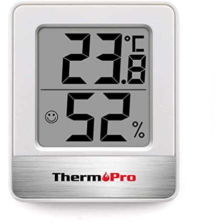 ThermoProサーモプロ 湿度計 デジタル温湿度計 室内温度計湿度計 顔マーク おしゃれ 最高最低温湿度表示 TP50