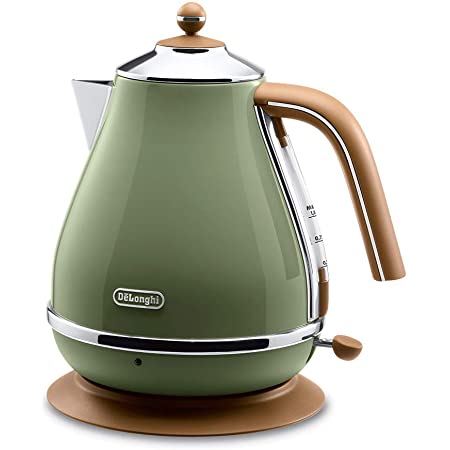 デロンギ(DeLonghi) 電気ケトル  アイコナ・ヴィンテージ コレクション  オリーブグリーン 1.0L  KBOV1200J-GR