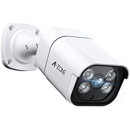 A-ZONE 500万画素タイプ POE給電カメラ 防犯カメラキット (IPカメラ)