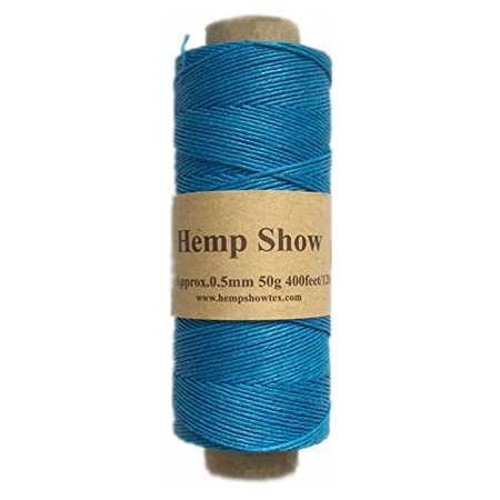 【HEMP SHOW】Hemp twine麻紐1mm 100g(Hemp100%) 130m巻 (レッドRed)