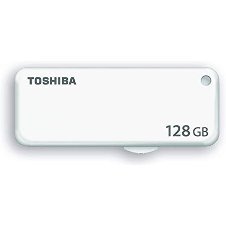 128GB USBメモリ USB2.0 TOSHIBA 東芝 TransMemory U203 スライド式 ホワイト 海外リテール THN-U203W1280E4