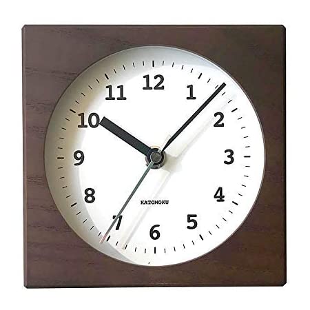 セイコー クロック 掛け時計 置き時計 兼用 アナログ アラーム 木枠 茶 木地 KR501B SEIKO