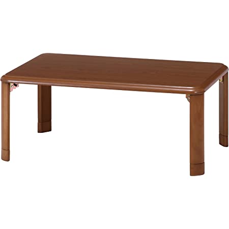 不二貿易 折りたたみ ローテーブル 幅90cm ナチュラル 木製 12842