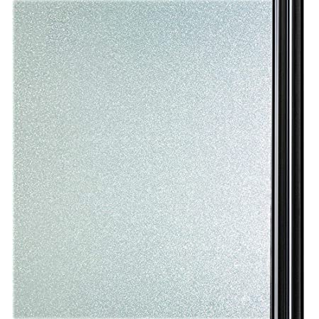 DUOFIRE 窓 めかくしシート 窓用フィルム すりガラス調・インテリア ガラスフィルム 水で貼る・貼り直し可能目隠しシート 断熱遮熱シート UVカット 艶消し白い色 DS001W (0.9M X 4M)