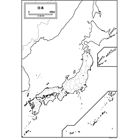 ミニマルマップ 日本地図 シンプル で おしゃれ な インテリア 学習 マップ　(A3 フレームなし, 水彩グリーン)