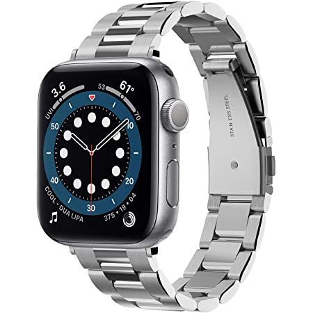 SUNDAREE® Compatible with Apple Watch バンド38mm&40mm、ビジネス風のベルト、アップルウォッチバンド、高品質なステンレススチール製バンド、ステンレス留め金製、for Apple Watch ベルト、全機種対応 for Apple Watch Series SE/6/5/4/3/2/1(スチール製ローズゴールド38&40)