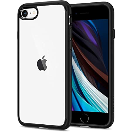 【Spigen】 iPhone SE2 ケース [第2世代] / iPhone8 / iPhone7 対応 背面クリア 米軍MIL規格取得 耐衝撃 すり傷防止 ワイヤレス充電対応 アイフォンSE (2020年モデル) アイフォン8 アイフォン7 カバー シュピゲン ウルトラ・ハイブリッド 042CS21724 (レッド)