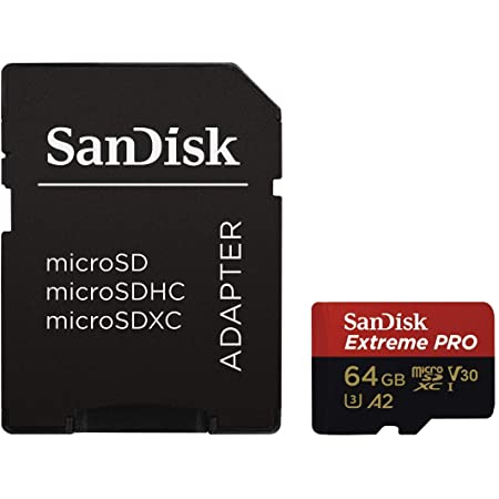 サンディスク ( SANDISK ) 64GB microSD Extreme PRO SDアダプター付き ［海外パッケージ］064G-GN6MA