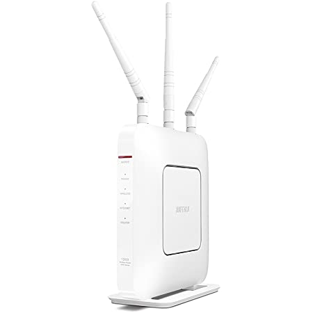BUFFALO WiFi 無線LAN ルーター WXR-1751DHP2 11ac ac1750 1300+450Mbps デュアルバンド 4LDK 3階建向け 【iPhone8/iPhoneX/iPhoneXS/Amazon Echo メーカー動作確認済み】