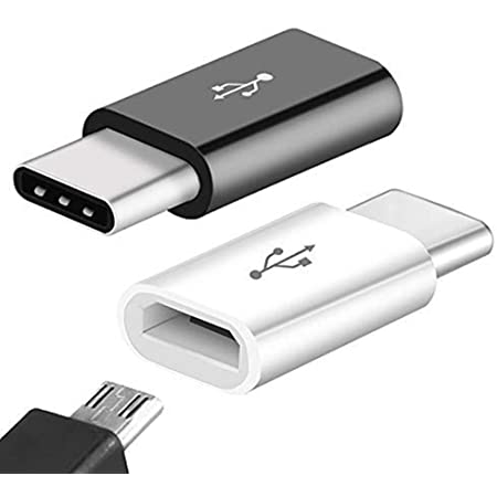 Rampow Micro USB to USB Type-C 変換アダプタ【2個セット/保証付き】3A急速充電 USB2.0データ転送 10000回以上の抜き差しテスト Sony Xperia XZ/XZ2, Samsung Galaxy S9/S8/A3/A7/A9/C5/7pro/C9, Macbook Pro, Nexus 5X/6P, アンドロイド多機種対応