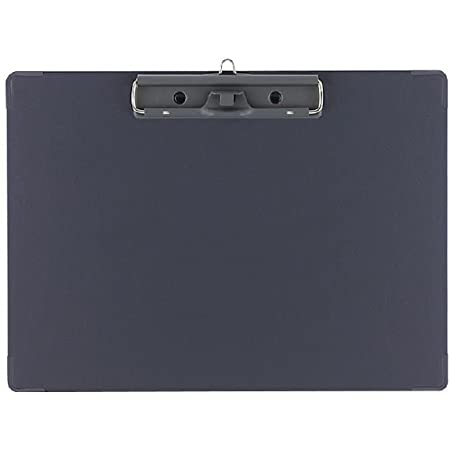 （まとめ買い） コクヨ 用箋挟B クリップボード カラー A4-ヨコ型 長辺とじ ダークグレー ヨハ-C23DM 【×5】