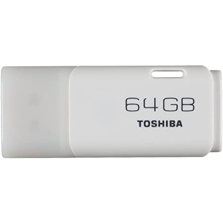 東芝 TOSHIBA 64GB USBフラッシュメモリ Windows/Mac対応【2年保証】 (64GB-1個, ホワイト) [並行輸入品]