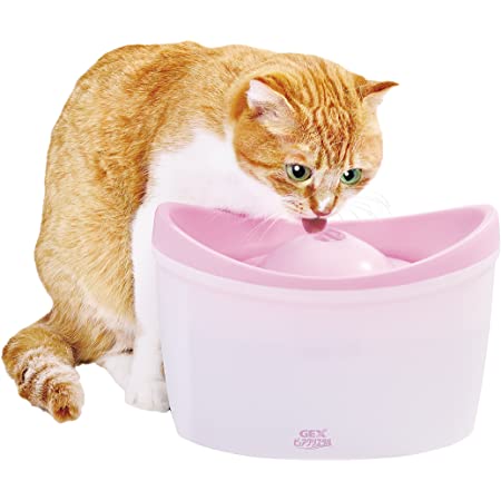 isYoung ペット自動給水器 猫用自動給水器 犬 水飲み器 シンプルでキュートな循環式給水器 BPAフリー 大容量 フラワーファウンテン 活性炭フィルター 食事マット付き（1.6L）