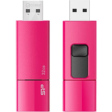エレコム USBメモリー USB3.0対応 Windows10対応 Mac対応 スライド式 32GB ストロベリーピンク MF-XWU332GPNL