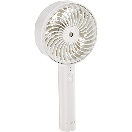 HandFan ハンディファンミスト 携帯扇風機 手持ち扇風機 ハンディー扇風機 ミスト付き 折り畳み式 手持ち/卓上両用 2600mAh充電式 3段階風量 6枚羽根 熱中症対策（ブラック）