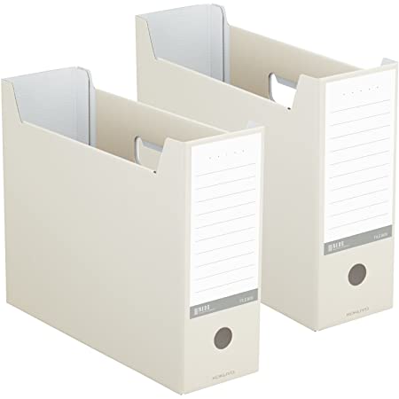 コクヨ ファイル ファイルボックス NEOS A4 2個セット オフホワイト A4-NELF-WX2