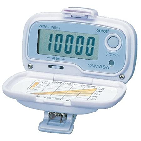 クレファー(CREPHA) 歩数計 消費カロリー 表示 振り子式 時計 機能 クリップ 付き ブルー TS-P007-BL