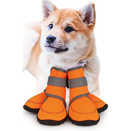 HaveGet 犬靴 ドッグブーツ 犬用靴 愛犬のお散歩 滑り止め 雨の日 柔らか 軽い 小型犬 中型犬 大型犬 7サイズ選べる ドッグシューズ(XL)