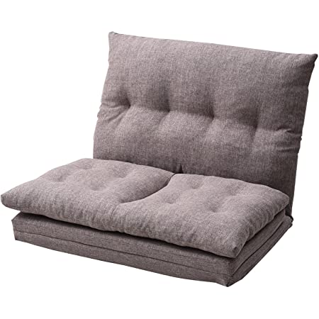 アイリスプラザ ソファ ベッド 座椅子 3WAY 折り畳み 1人掛け ベージュ 幅約60cm CG-4Aー60-FAB