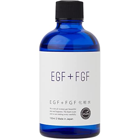 EGF＋FGF化粧水 (ハッピーローションEF）100ml 通常ボトル｜ 日本製 ViLabo（ビラボ）正規品