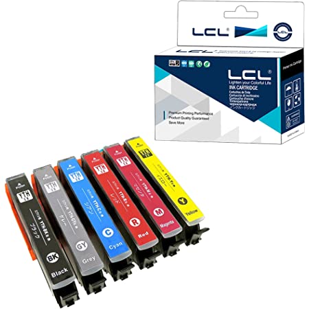 LCL （6色セット）EPSON用 エプソン用 YTH YTH-6CL YTH-BK YTH-C YTH-M YTH-Y YTH-R YTH-GY 互換インクカートリッジ 残量表示付き 対応機種：EP-10VA / EP-30VA