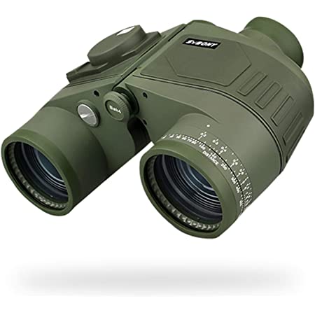 SVBONY SV27 双眼鏡 7倍 防水 距離計 コンパス 付き 軍用 航海 BAK4プリズム 双接目レンズ焦点調節システム