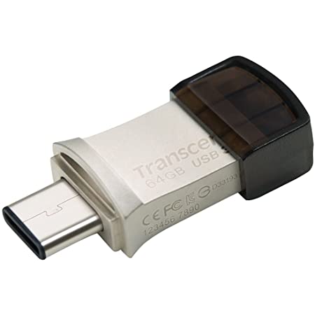 エレコム USBメモリ 32GB USB3.0 USB3.1 スライド式 USB Type-C対応 ストラップホール付 ブラック MF-CCU3132GBK