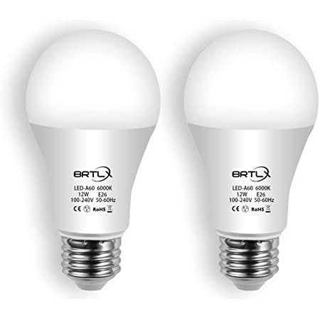 BRTLX LED電球 E26口金 12W 100W形相当 960lm 6000K 昼白色相当 広配光タイプ 省エネ90％ 取付簡単 2個セット