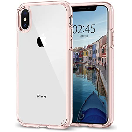 Spigen iPhone XS ケース/iPhone X ケース 5.8インチ 対応 全面クリア 耐衝撃 米軍MIL規格取得 ウルトラ・ハイブリッド 057CS22127 (クリスタル・クリア)