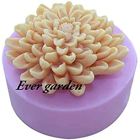 【Ever garden】 花 4個セット レジン バラ シリコンモールド ネックレス アクセサリー パーツ 作成 UVレジン エポキシ樹脂 樹脂粘土 型 抜き型 キット 道具