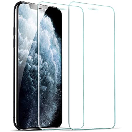 NIMASO ガラスフィルム iPhone 11 Pro 用 iPhone X XS 適用 強化 ガラス 保護 フィルム ガイド枠 2枚セット