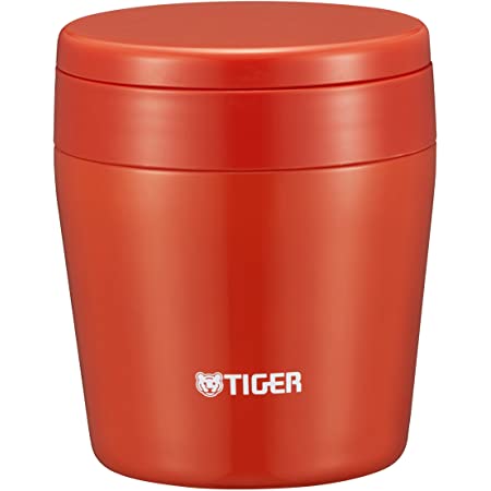 タイガー 魔法瓶 真空 断熱 スープ ジャー 250ml 保温 弁当箱 広口 まる底 チリレッド MCL-B025-RC Tiger