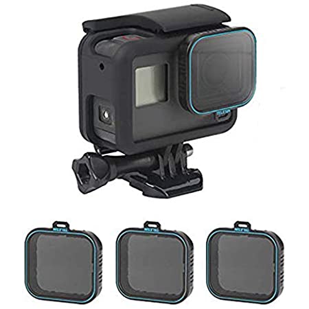 Neewer GoPro Hero 5用カメラレンズフィルターセット (4)NDフィルター(ND4/ND8/ND16/ND32)、(1)UV フィルター、 (1)CPL フィルター、 (2)レンズキャップ、 (2)レンズアダプターリング