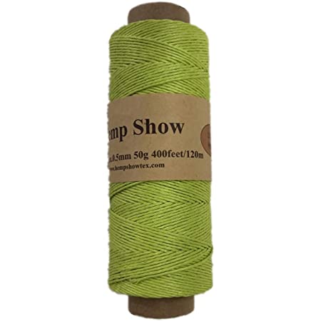 【HEMP SHOW】Hemp twine麻紐0.5mm50g (Hemp100%) 120m巻((ブルーBlue) [並行輸入品]