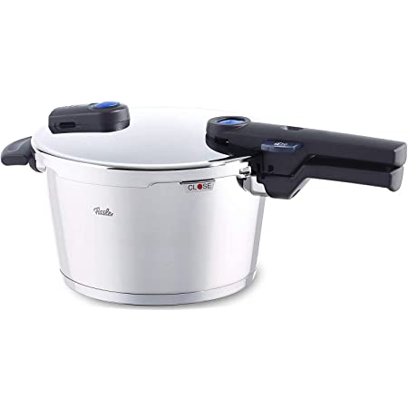 フィスラー(Fissler) 圧力鍋 シルバー 4.5L ビタクイックモノ プラス ガラス蓋付き 直火/IH対応 90-04-00-900