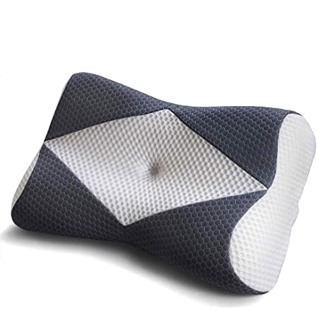 MyeFoam 枕 安眠 肩がラク 低反発 まくら 中空設計 頭・肩をやさしく支える 低反発枕 仰向き 横向き プレゼント 洗える ブルー