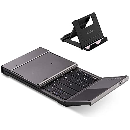 MOBO 折りたたみ型 Bluetooth 日本語配列 キーボード【 ブラック 】専用ケース兼スタンド付き 「 MOBO Keyboard 」 AM-KTF83J-GB