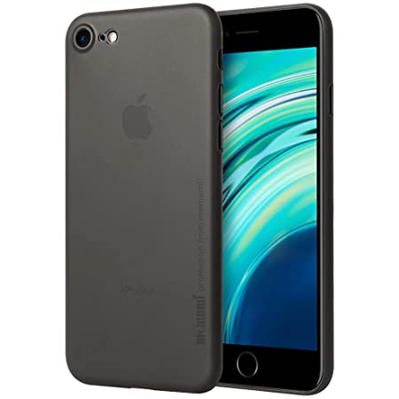iPhone SE/iPhone 8/ iPhone7対応ケース 0.3㎜の 最薄型 最軽量 memumi PP Case アイフォン8 保護カバー 指紋防止 手触り 人気ケース·カバー (クリアブラック)