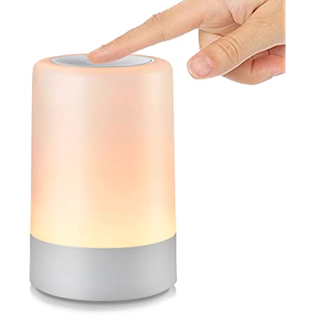 ベッドサイドランプ G keni ナイトライト タッチセンサー 明るさ調節 USB充電式 ベッドサイドライト 間接照明 授乳ライト オムツ替えライト 常夜灯 インテリアライト 雰囲気作りライト 出産祝い プレゼント (ホワイト)