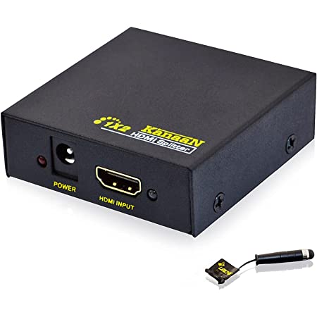 AstroAI HDMI 分配器 HDMI スプリッター HDMI 同時出力 1入力2出力 アダプターPSE認証 同時出力 4K 3D HDCP Ver 1.4 Nintendo Switch PS4 Xbox HDTV DVDプレーヤーなど対応 動作確認済 結束バンド付きブラック