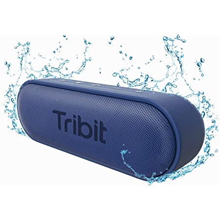 Tribit XSound Go Bluetooth スピーカー IPX7完全防水 スピーカー ポータブルスピーカー Bluetooth5.0 スピーカー 16W 24時間連続再生 ブルートゥーススピーカー TWS対応 低音強化/内蔵マイク搭載 USB-C接続 ブラック