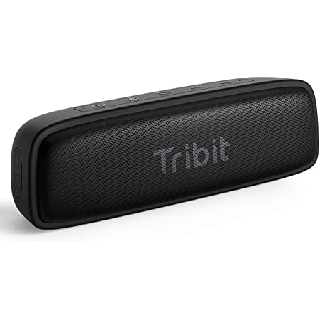 Tribit XSound Go Bluetooth スピーカー IPX7完全防水 スピーカー ポータブルスピーカー Bluetooth5.0 スピーカー 16W 24時間連続再生 ブルートゥーススピーカー TWS対応 低音強化/内蔵マイク搭載 USB-C接続 ブラック